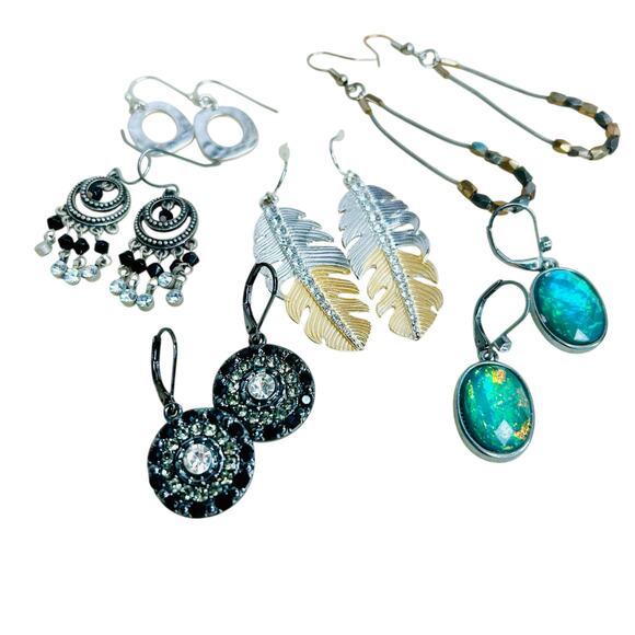 Boho Glam Pierced Earrings Lot - Picture 2 of 3